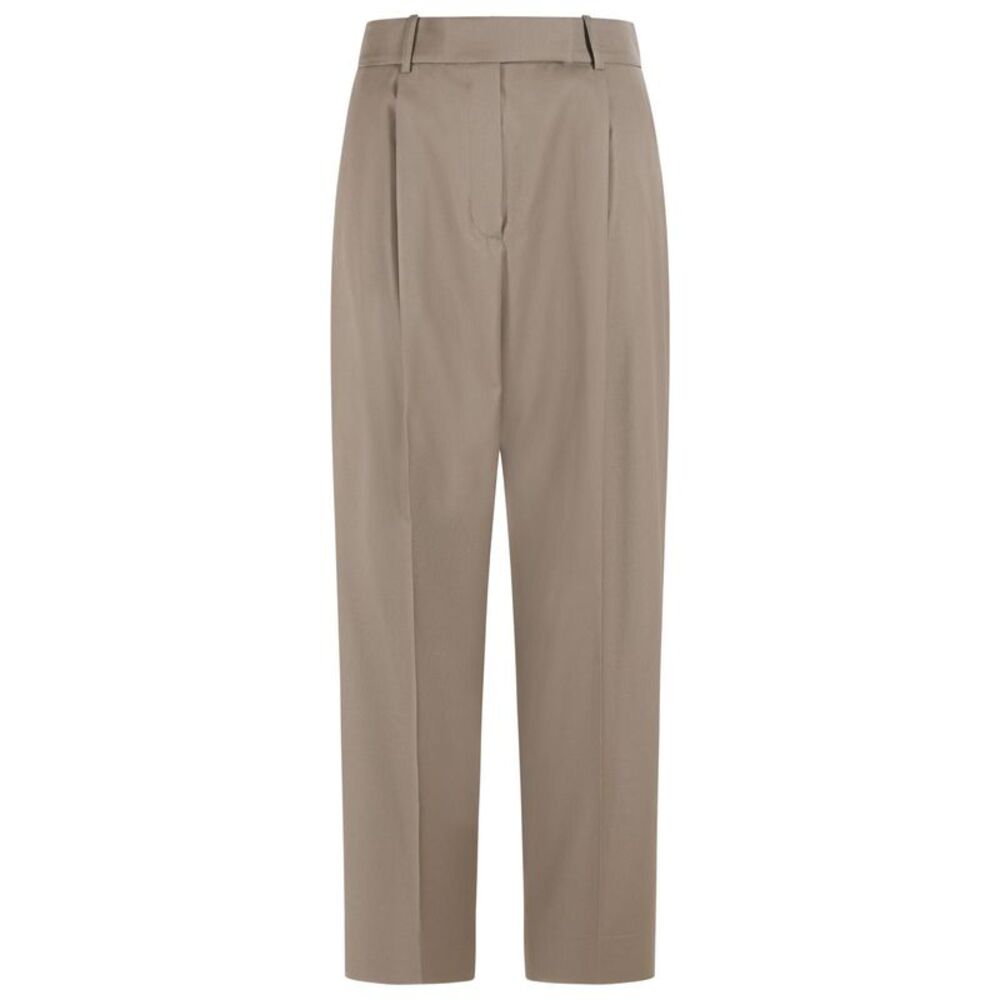 Róhe 'Daria Tapered' Brown Virgin Wool Pants Women